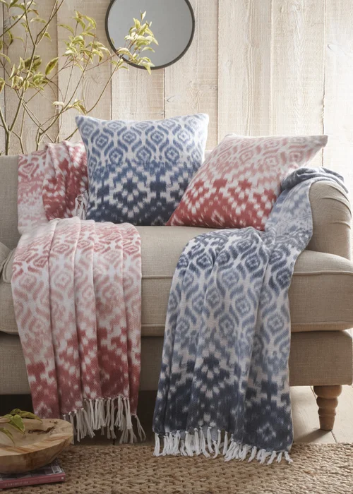 Appletree Hygge Sakari Tassled Blue Throw - 130 x 180cm Image 4