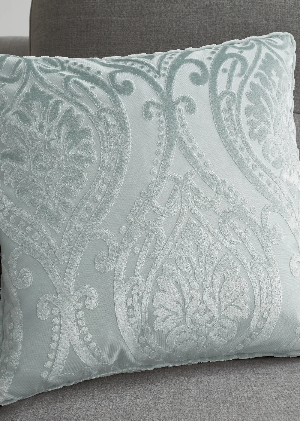 Curtina Chateau Jacquard Blue Filled Cushion (43cm x 43cm) - 43W X 43D Image 1
