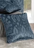 Curtina Trinity Jacquard Blue Filled Cushion (43cm x 43cm) - 43W X 43D Image 1