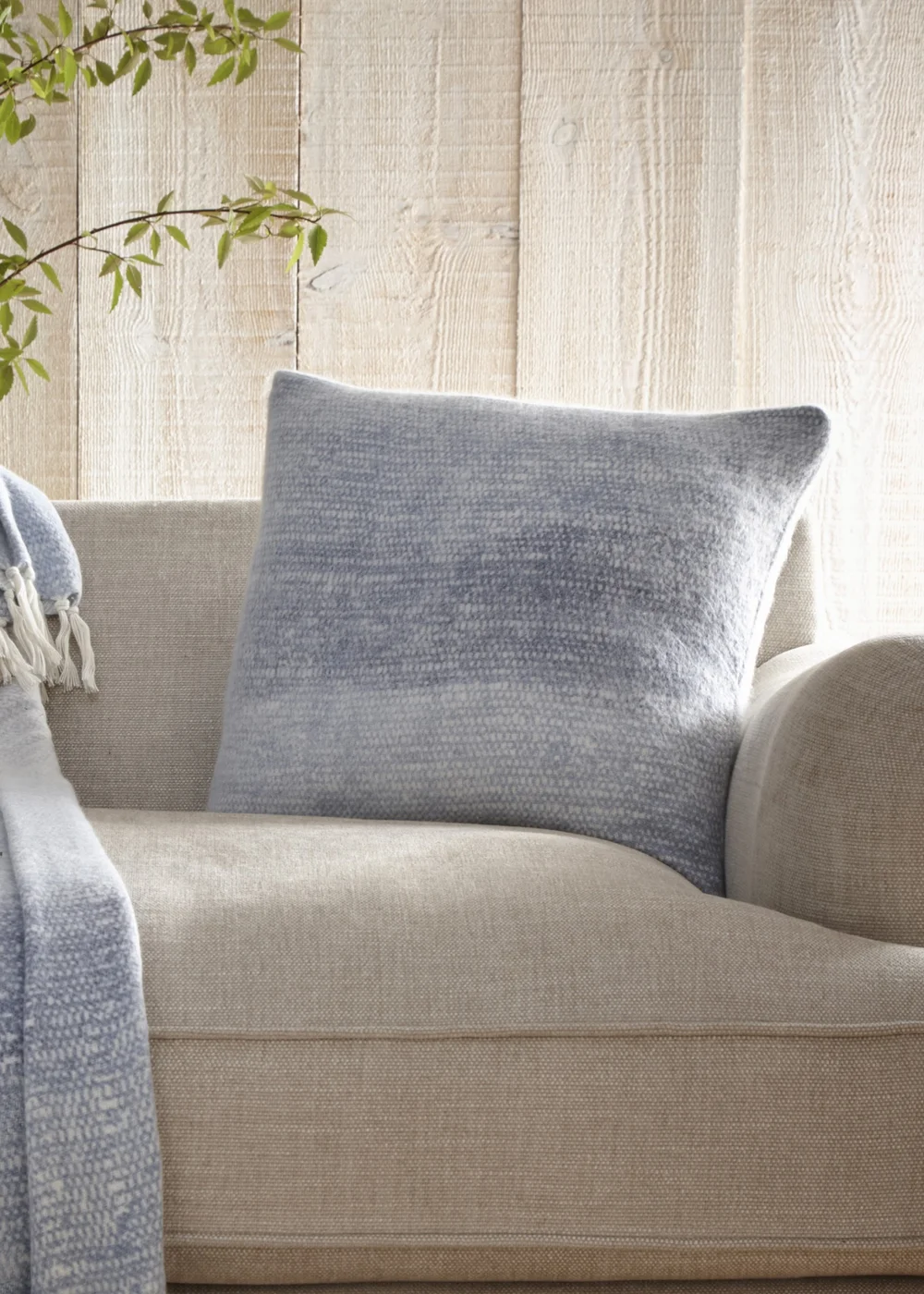 Drift Home Bretton Blue Filled Cushion (43cm x 43cm) - 43W X 43D Image 1