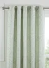 Curtina Marple Thermal Green Eyelet Curtains - 66W X 54D (168x137cm) Image 2