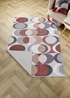 Fusion Sander Non-Slip Red Washable Rug - 120 x 180cm Image 4