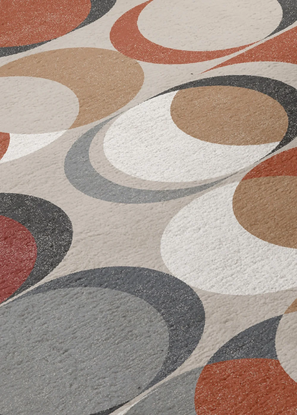 Fusion Sander Non-Slip Red Washable Rug - 120 x 180cm Image 3