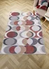 Fusion Sander Non-Slip Red Washable Rug - 120 x 180cm Image 1