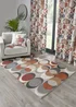 Fusion Sander Non-Slip Red Washable Rug - 120 x 180cm Image 2
