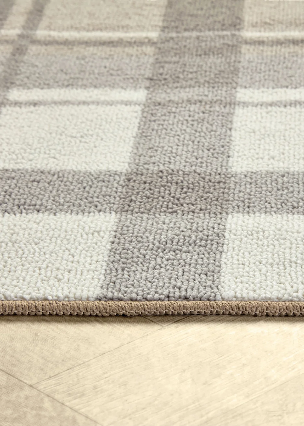 Fusion Balmoral Check Non-Slip Natural Washable Rug - 120 x 180cm Image 3