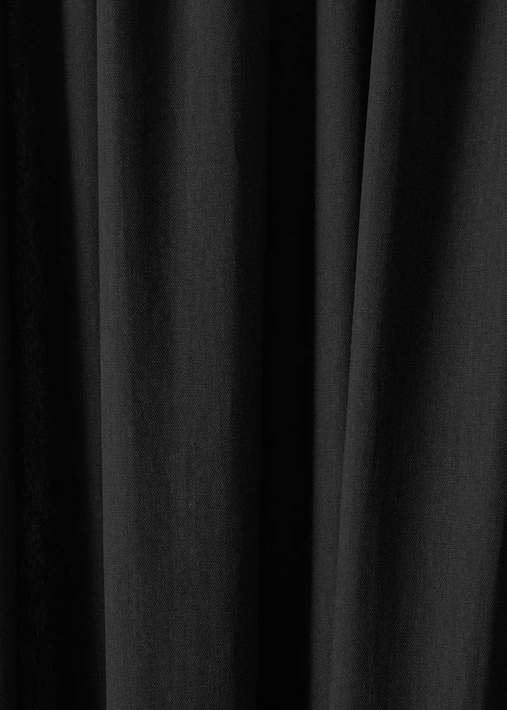 Fusion Dijon Blackout / Thermal Insulated Black Pencil Pleat Curtains - 46W X 54D (116x137cm) Image 4