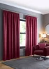 Fusion Galaxy Dim out Woven Purple Pencil Pleat Curtains - 46W X 54D (116x137cm) Image 1