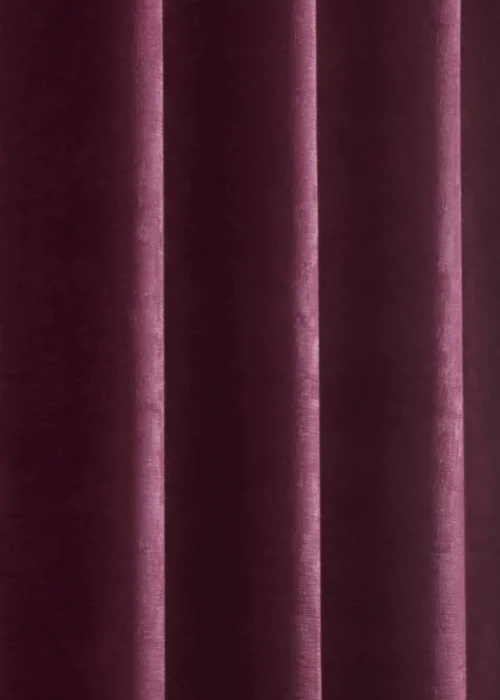 Fusion Strata Dim out Woven Purple Eyelet Curtains - 46W X 54D (116x137cm) Image 3