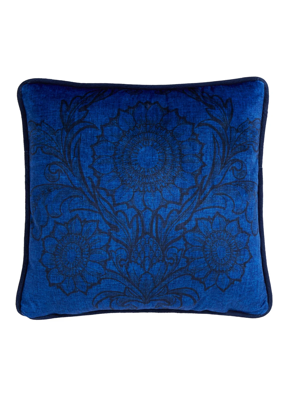 Laurence Llewelyn-Bowen Romilly Blue Filled Cushion (43cm x 43cm) - 43W X 43D Image 3