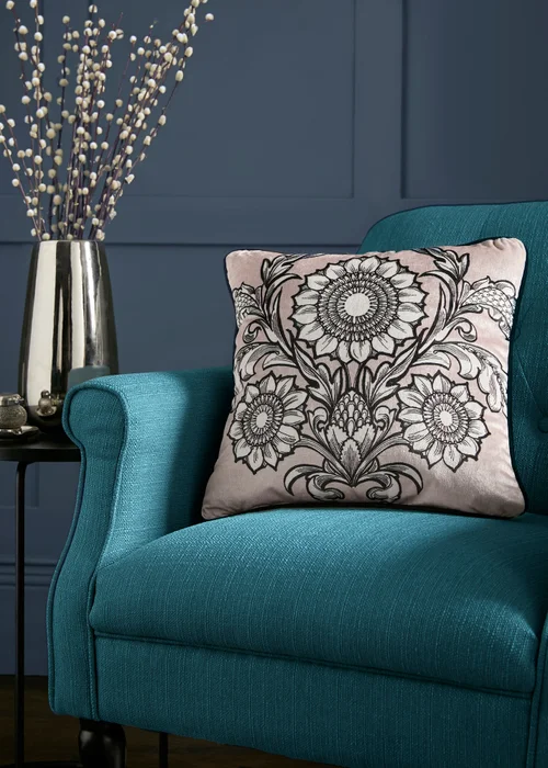 Laurence Llewelyn-Bowen Romilly Natural Filled Cushion (43cm x 43cm) - 43W X 43D Image 1