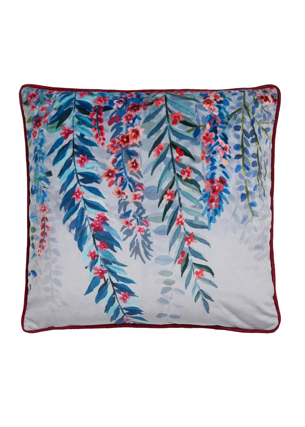 Soiree Tessa Navy Velvet Filled Cushion (43cm x 43cm) - 43W X 43D Image 2