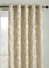 Laurence Llewelyn-Bowen Paradise Palm Jacquard Blue Eyelet Curtains - 46W X 54D (116x137cm) Image 2