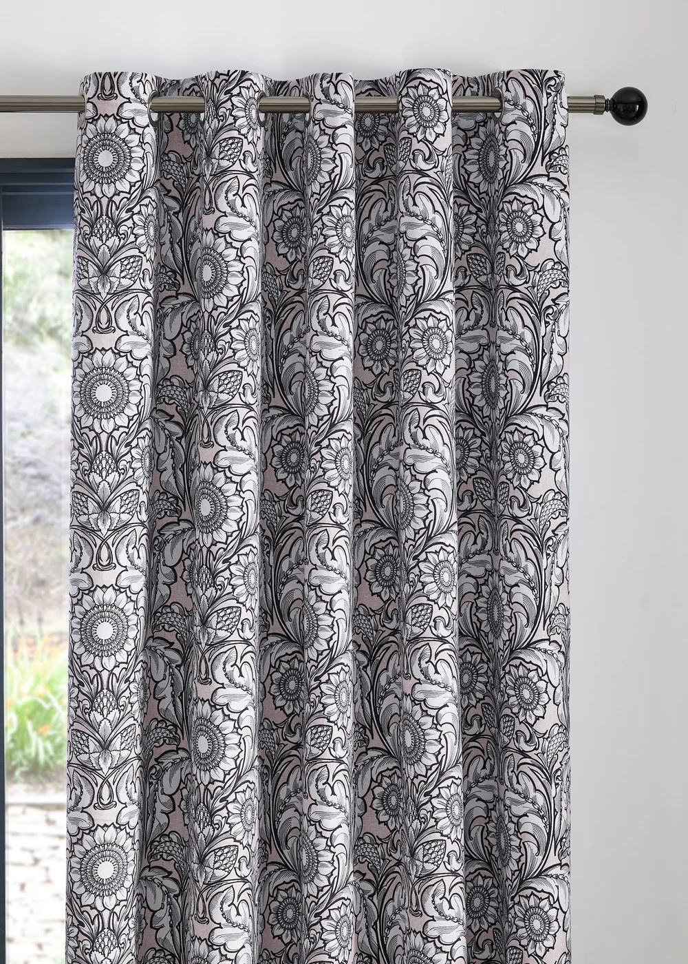 Laurence Llewelyn-Bowen Romilly Blackout Natural Eyelet Curtains - 46W X 54D (116x137cm) Image 2