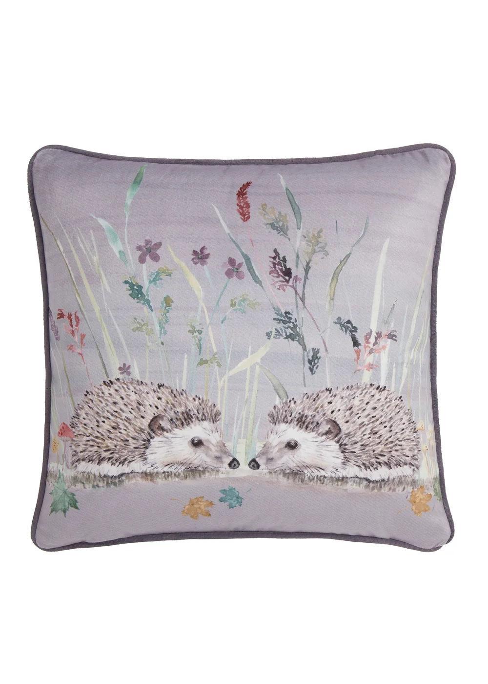 Dreams & Drapes Lodge Colville Hedgehog Grey Filled Cushion (43cm x 43cm) - 43W X 43D Image 2