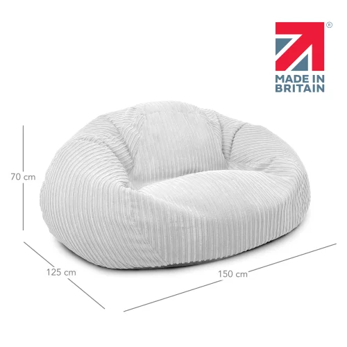 rucomfy Jumbo Cord Goliath Mustard Beanbag - One Size Image 4