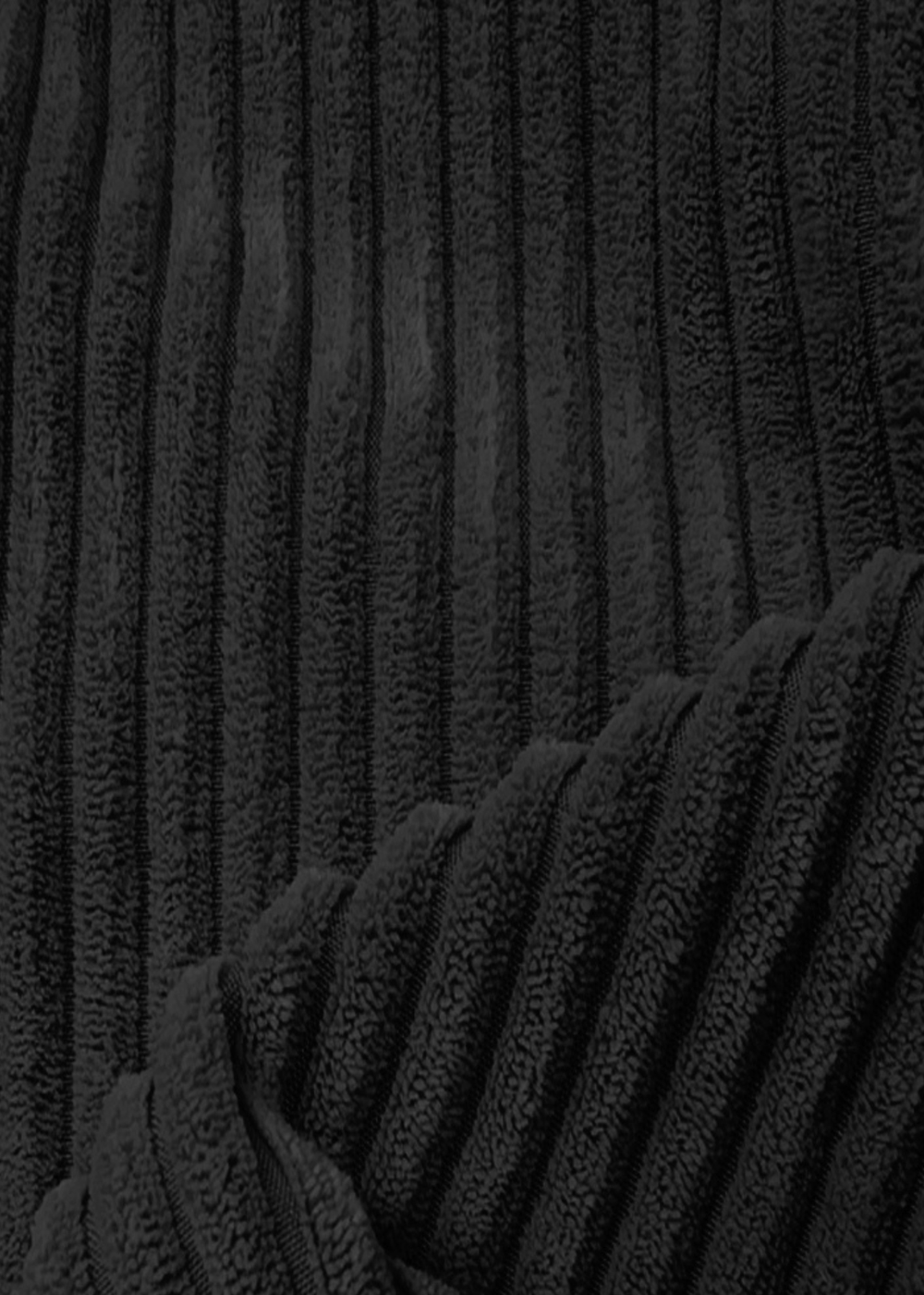 rucomfy Jumbo Cord Slouchbag Black Beanbag - One Size Image 5