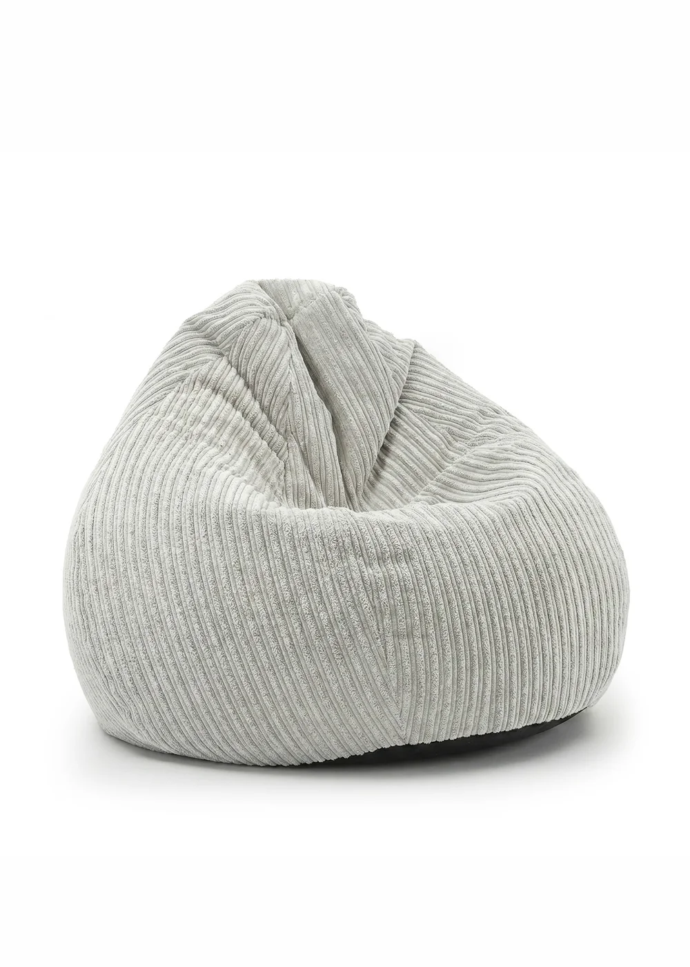 rucomfy Jumbo Cord Slouchbag Platinum Beanbag - One Size Image 4