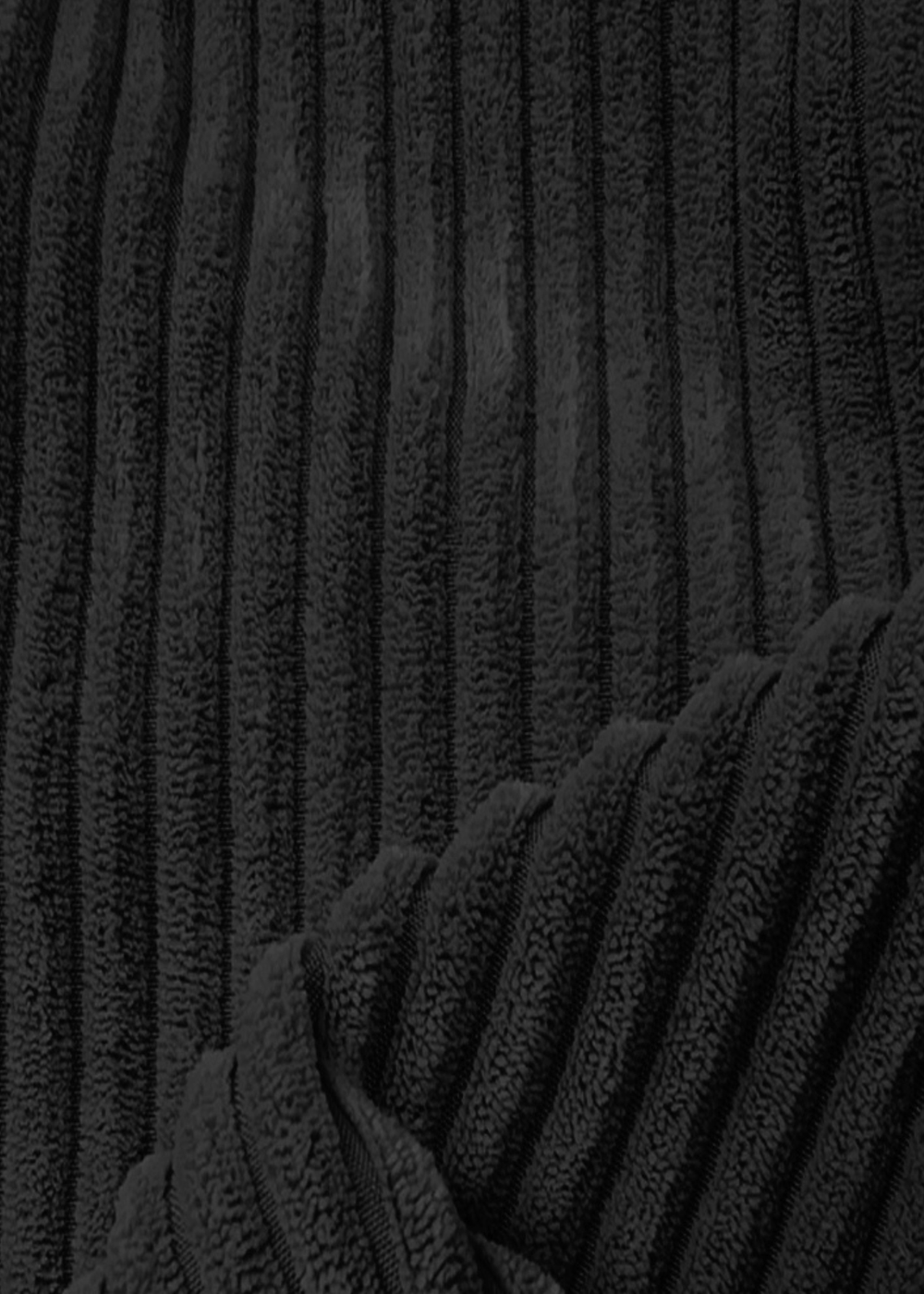 rucomfy Jumbo Cord Cube Black Beanbag - One Size Image 5
