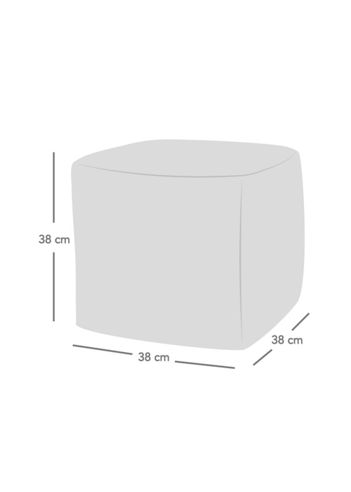 rucomfy Jumbo Cord Cube Navy Blue Beanbag - One Size Image 5