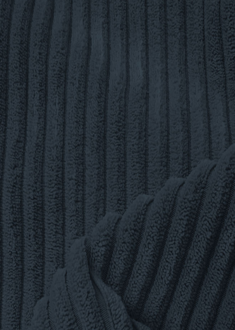 rucomfy Jumbo Cord Cube Navy Blue Beanbag - One Size Image 4