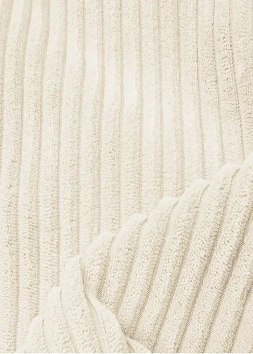 rucomfy Jumbo Cord Cube Ivory Beanbag - One Size Image 5