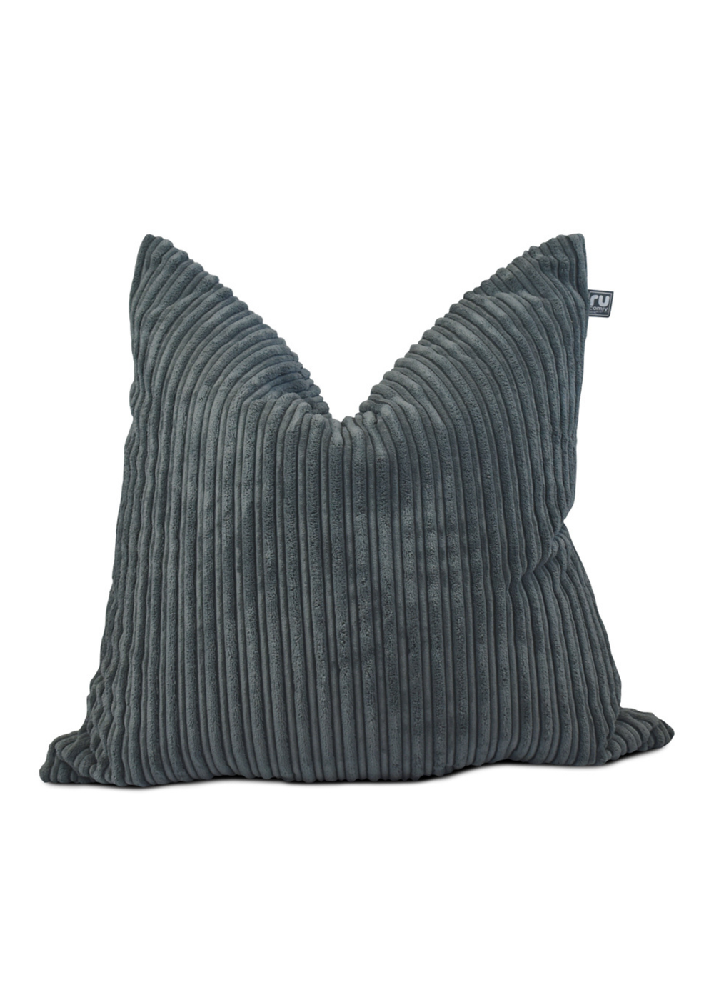 rucomfy Jumbo Cord Floor Cushion Slate Grey Beanbag - One Size Image 3