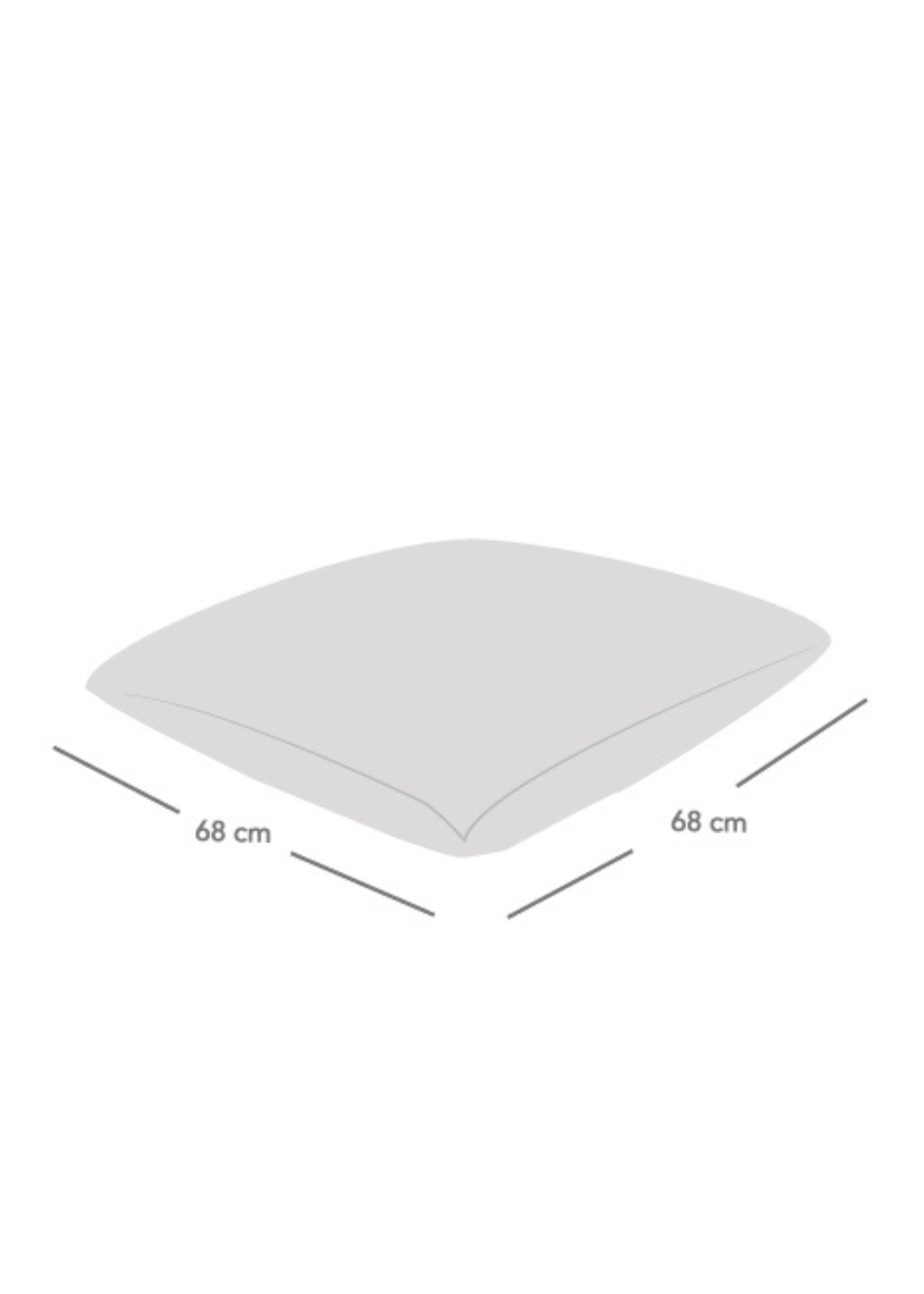rucomfy Jumbo Cord Floor Cushion Slate Grey Beanbag - One Size Image 5