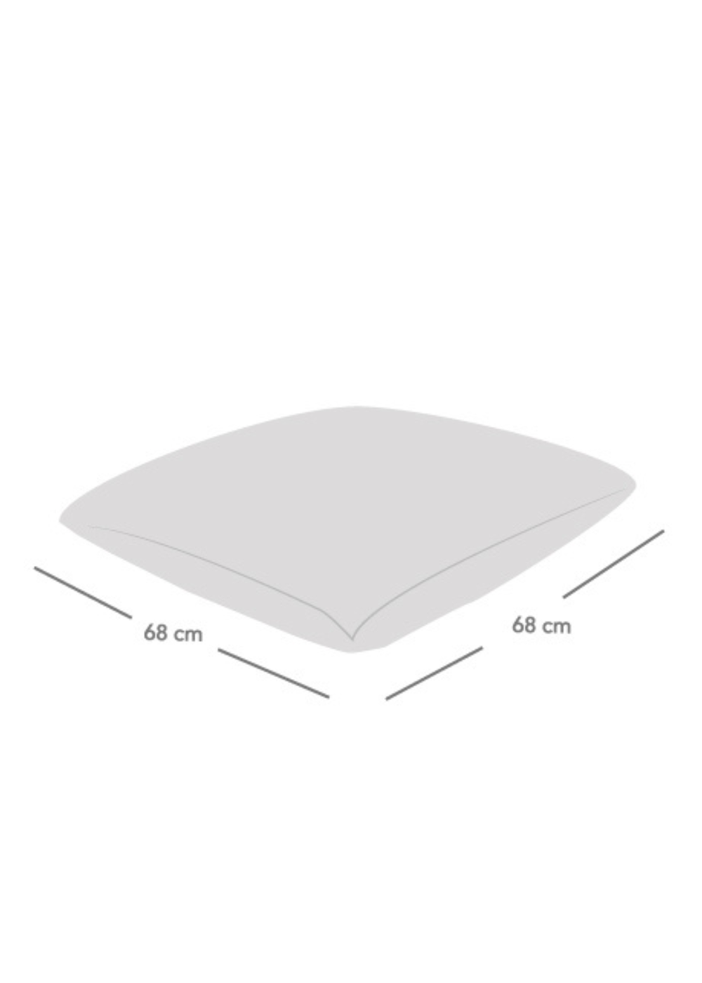 rucomfy Jumbo Cord Floor Cushion Platinum Grey Beanbag - One Size Image 5