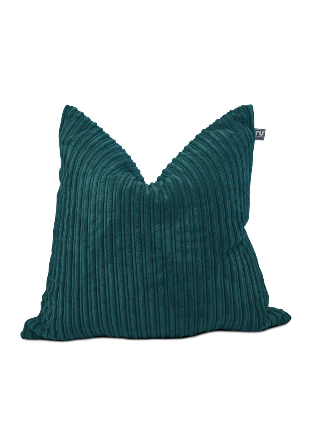 rucomfy Jumbo Cord Floor Cushion Teal Beanbag - One Size Image 2