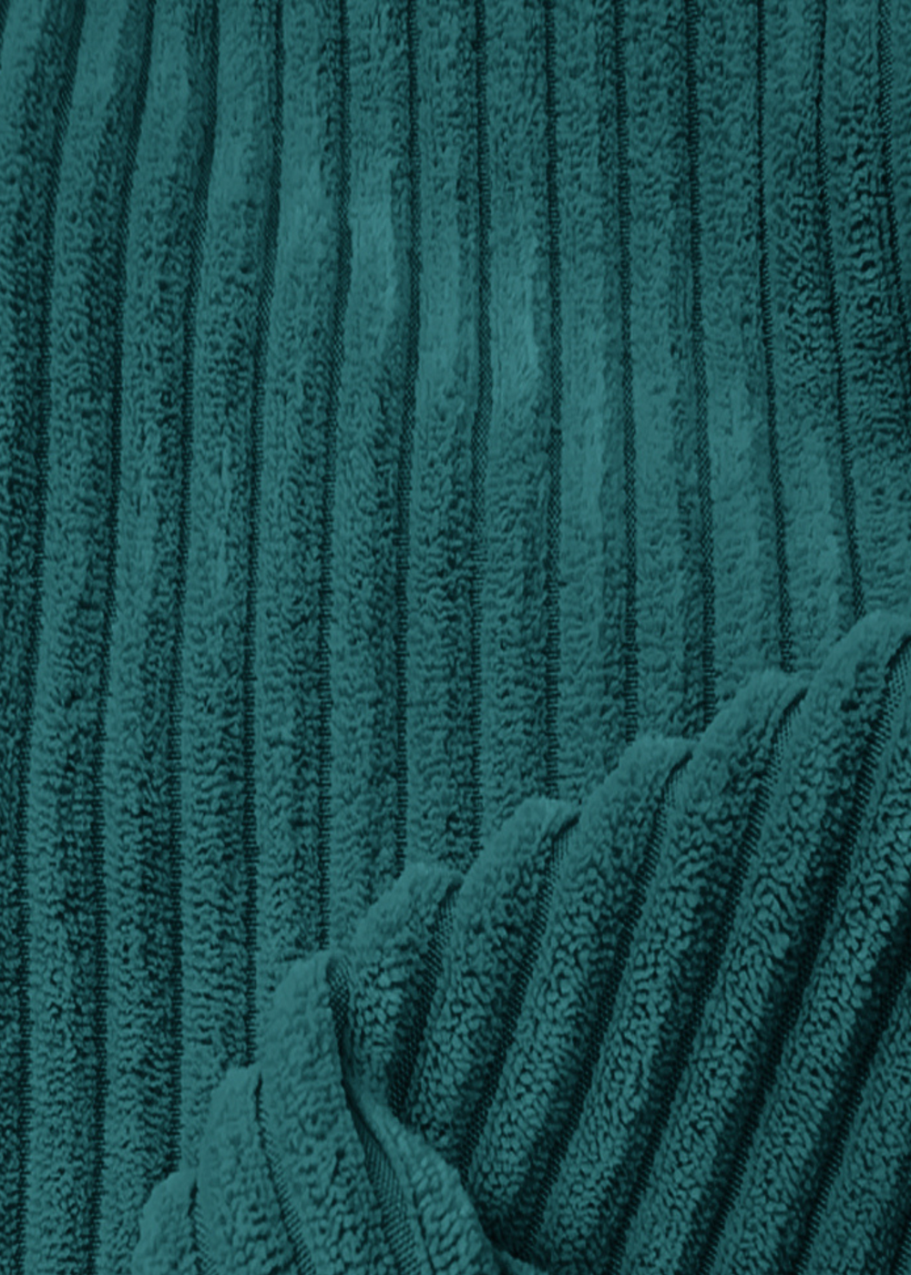 rucomfy Jumbo Cord Floor Cushion Teal Beanbag - One Size Image 3