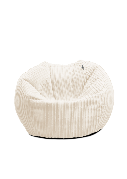 rucomfy Jumbo Cord Kids Slouchbag Ivory Beanbag - One Size Image 3