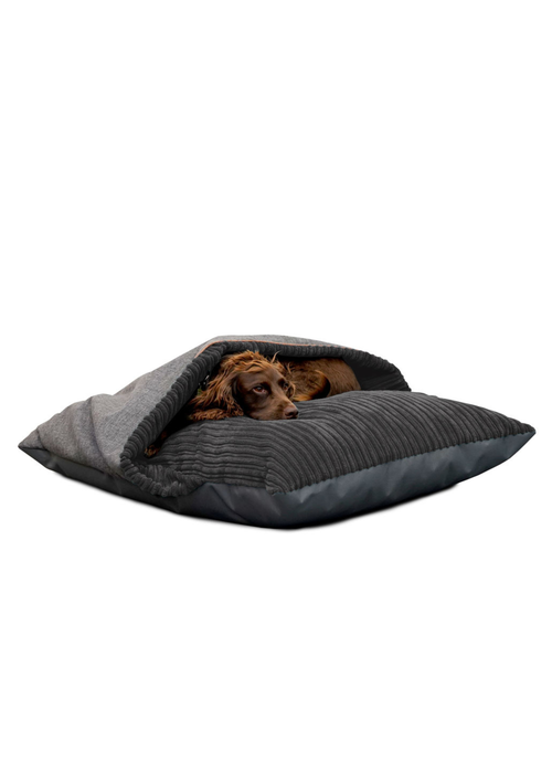 rucomfy Jumbo Cord Burrower Medium Slate Grey Pet Bed - One Size Image 3
