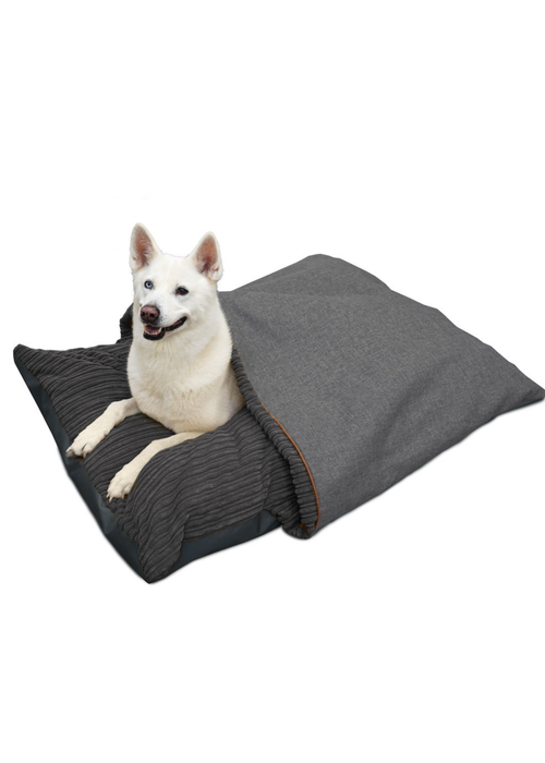 rucomfy Jumbo Cord Burrower Large Slate Grey Pet Bed - One Size Image 3