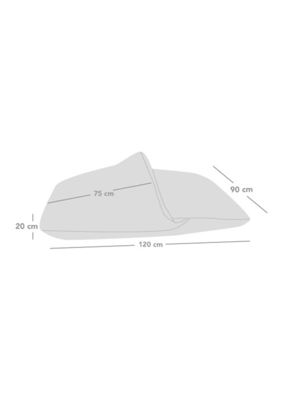 rucomfy Jumbo Cord Burrower Large Platinum Grey Pet Bed - One Size Image 5