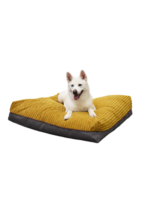 rucomfy Jumbo Cord Flip-It Large Mustard Pet Bed - One Size Image 2