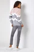 Roman Pink Zig Zag Contrast Jumper - 14 Image 2