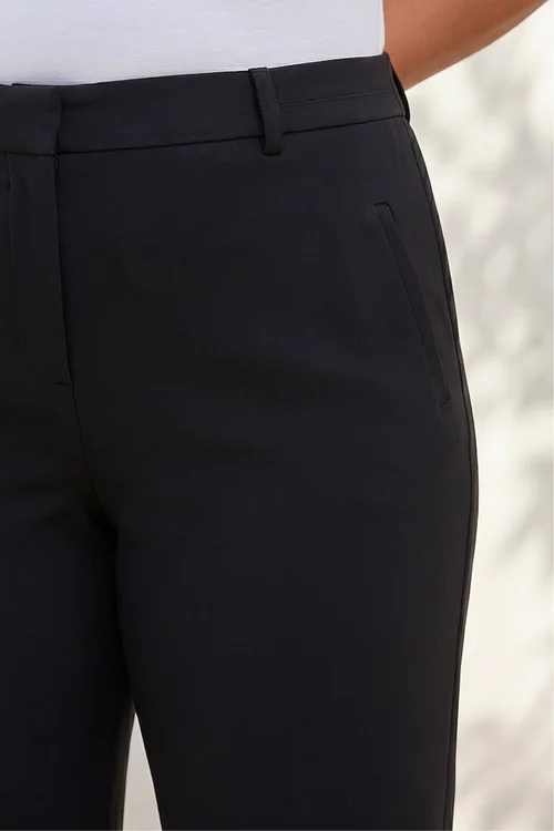Roman Black Curve Straight Leg Trouser - 22-24 Image 4