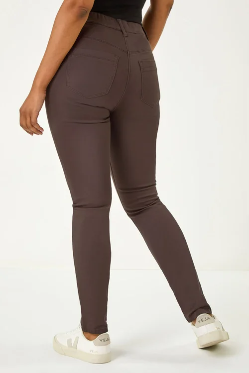 Roman Chocolate Petite Denim Stretch Jegging - 18 Image 3