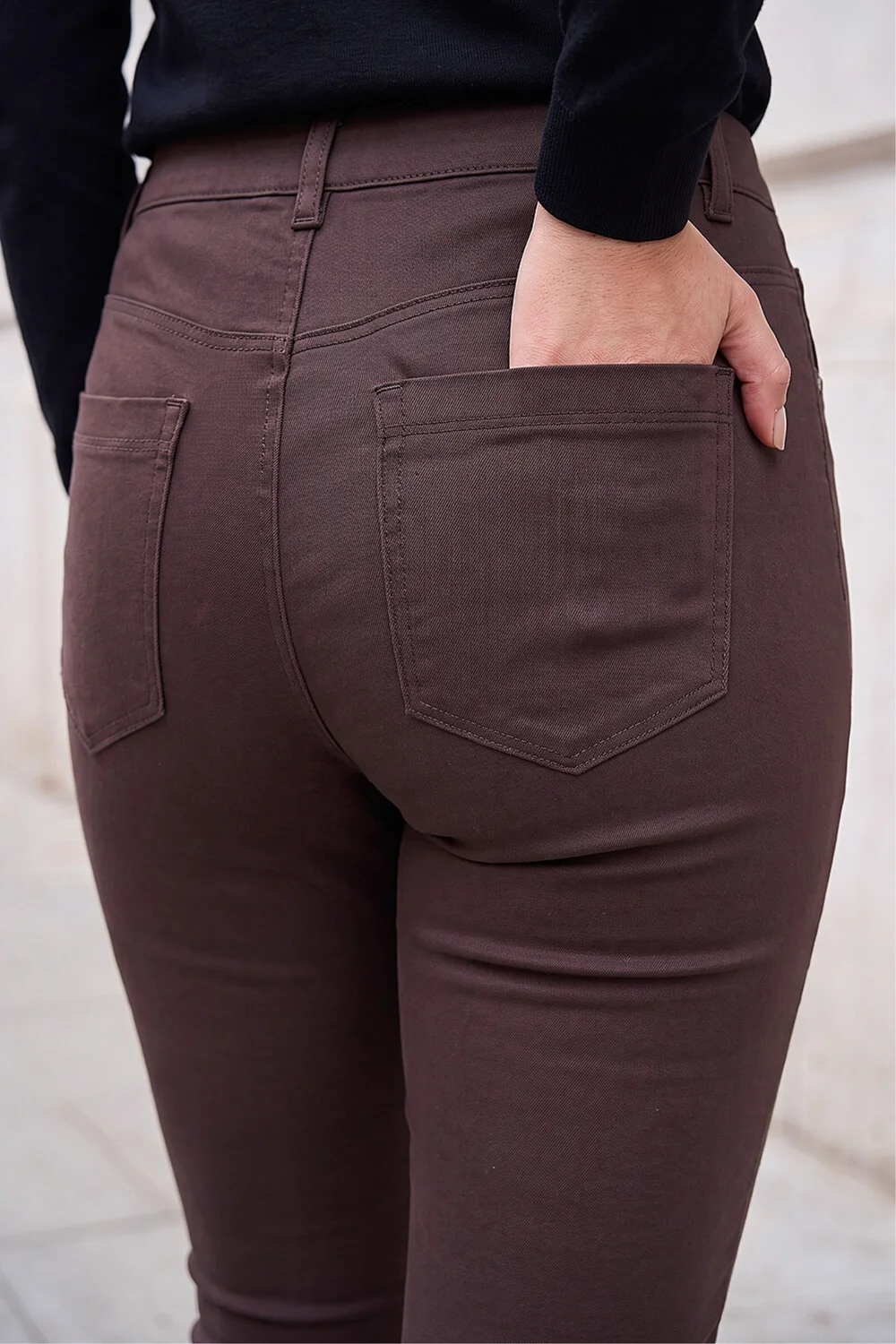 Roman Chocolate Petite Denim Stretch Jegging - 18 Image 4