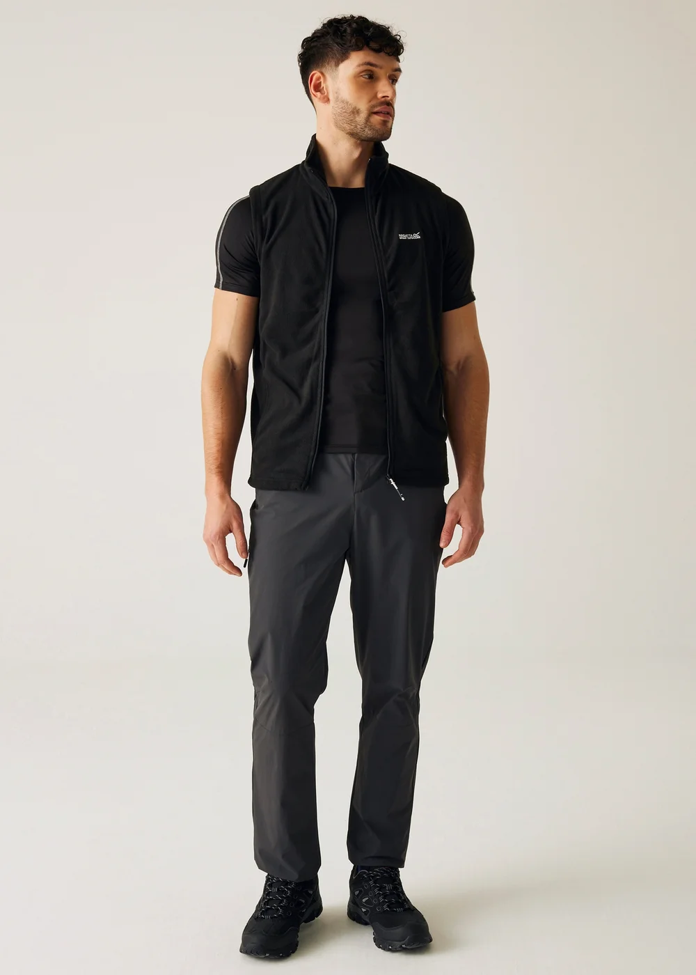 Regatta Black Tobias II Anti-Pill, Symmetry Bodywarmer - L Image 3
