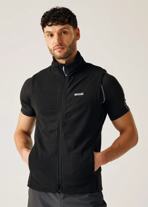 Regatta Black Tobias II Anti-Pill, Symmetry Bodywarmer - L Image 1