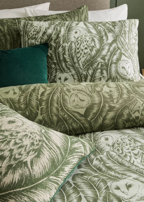 Wylder Forest Green Albus Heritage Duvet Cover Set - Single Image 2