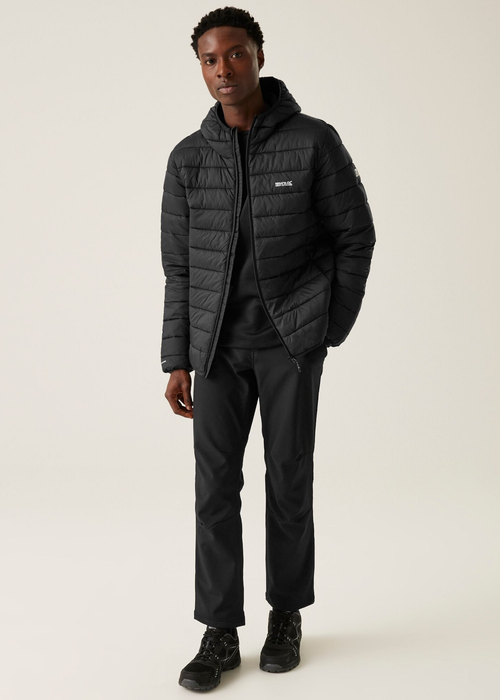 Regatta Black Hooded Marizion Padded Jacket - S Image 4