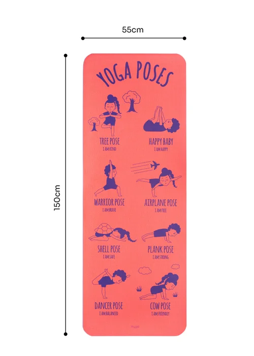 Myga Red Pose Silk Print Mat - One Size Image 4