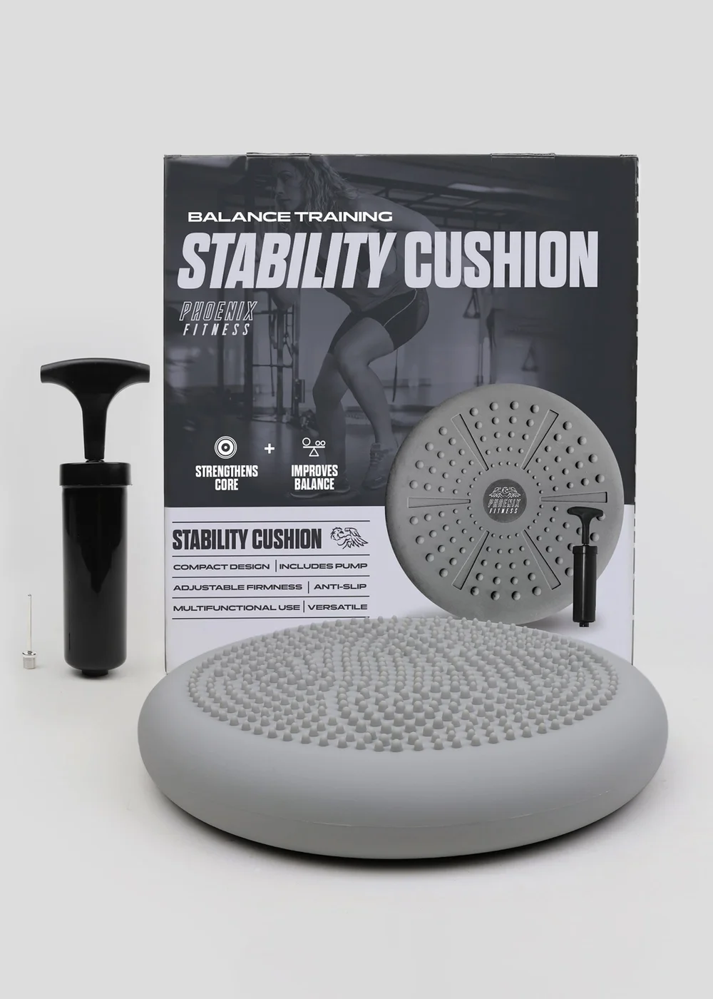 Phoenix Fitness Grey Wobble Cushion - One Size Image 4
