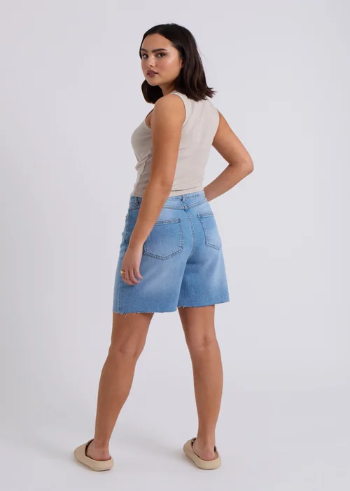 Urban Bliss Neutral Ribbed Washed Racer Vest - 8 Image 4