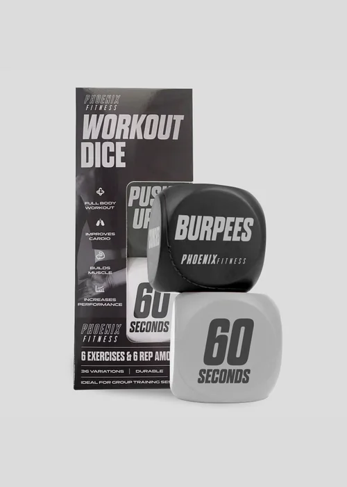 Phoenix Black Fitness Exercise Dice - One Size Image 1