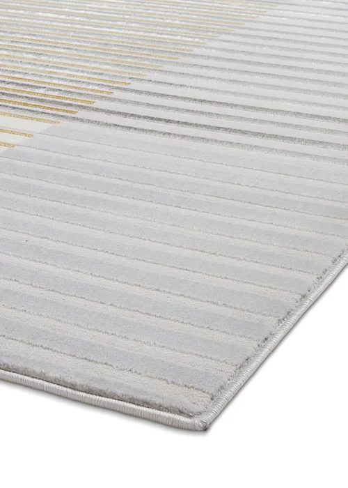 Think Rugs Apollo Grey Modern Linear Rug - 80 x 150 Image 4