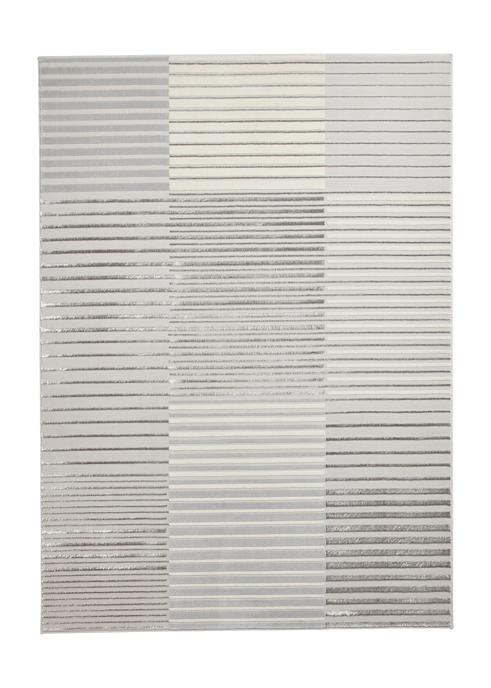 Think Rugs Apollo Ivory Modern Linear Rug - 80 x 150 Image 2